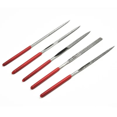 5x Diamond Coated Needle Smooth File Set Metal Working Craft Tool 14*0.3cm - Image 1 of 4