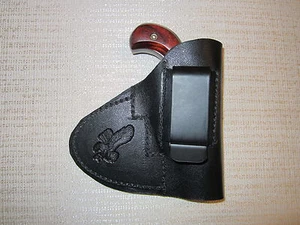 NAA mini revolver,22 short,22 long rifle & 22 mag., leather Iwb & pocket holster - Picture 1 of 3