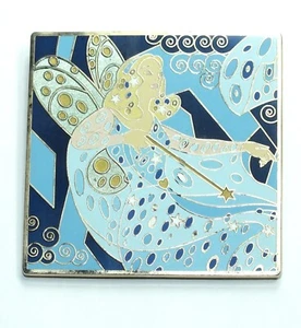 Disney Pin Trading Art Nouveau Pinocchio Blue Fairy Jumbo Pin Frame Style Back - Picture 1 of 3