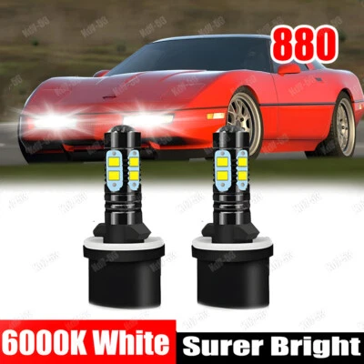 For 1984-1990 C4 Corvette 880 100W LED HID Fog Light Conversion Kit SUPER BRIGHT - Image 1 of 4