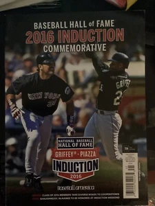Baseball Hall of Fame 2016 Induction Commemorative Magazine - Bild 1 von 1