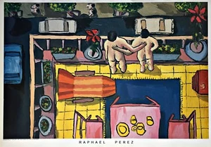 Raphael Perez - "The Balcony" Original Poster Gay Art - Bild 1 von 1