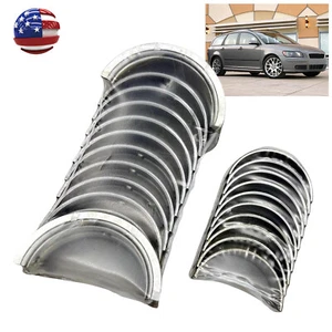 Main & Rod Bearing Set +0.1in/0.25mm For Volvo S40 S60 S70 2.3L-2.5L L5 DOHC 20v - Picture 1 of 13