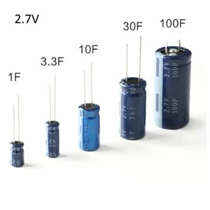 Farad Capacitors 2.7V 1F/3.3F/10F/30F/100F Super Capacitors HP-2R7 - Picture 1 of 10