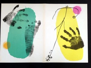 Joan Miro Derriere le Miroir no 87-88-89 1956 Lithograph inv880 - Picture 1 of 9
