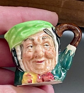 Royal Doulton SAIREY GAMP tiny 1.4" Jug Mug Dickens Character...Nurse - Picture 1 of 9
