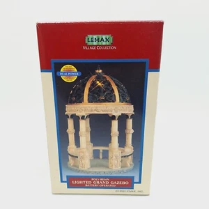 Lemax Lighted Grand Gazebo Village Collection 1999 -Tested - Vintage EUC - Boxed - Picture 1 of 5