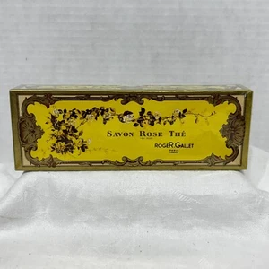 Vtg Box of 3 Savon Rose The’ (Tea Rose) Roger & Gallet  Luxury Soap Bars France - Picture 1 of 4