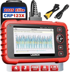 LAUNCH CRP123X Coche OBD2 Escáner Lector de Código Comprobar Motor ABS SRS Herramienta de Diagnóstico - Imagen 1 de 17