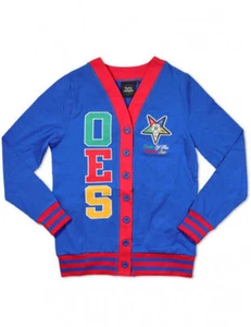 Order of the Eastern Star Cardigan sweater Blue Masonic Cardigan Sweater - Picture 1 of 1