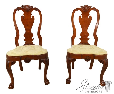 L54629EC: Pair KINDEL Winterthur Collection Philadelphia Side Chairs Cover