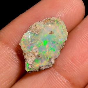 Ópalo seco áspero 2,50 quilates natural etíope Welo ópalo crudo ópalo de fuego piedra preciosa - Imagen 1 de 4