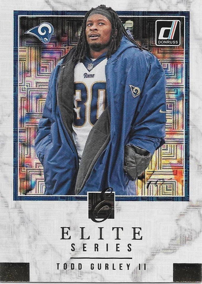 2018 Donruss Football TODD GURLEY II ELITE Series -LOS ANGELES RAMS- #ES-14 - Image 1 of 1