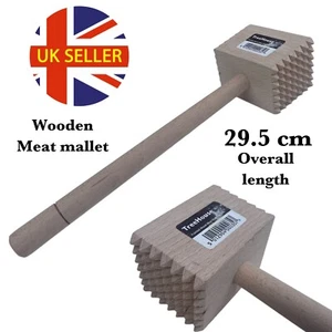POINTED - WOODEN MEAT MALLET 29.5cm - Picture 1 of 1