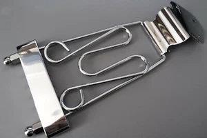 REPLACEMENT TRAPEZE STYLE TAILPIECE, CHROME WITH DETAIL, NEW, FREE POSTAGE - Picture 1 of 5