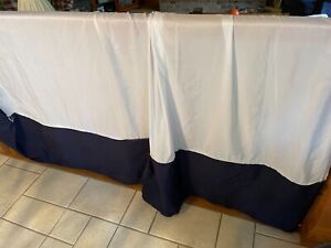 Bed Skirt for Queen Size Bed Navy Blue