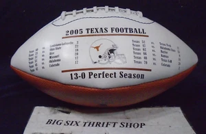 Campeones Nacionales Rose Bowl Texas Longhorns UT 2005 Temporadas Perfectas Fútbol - Imagen 1 de 4