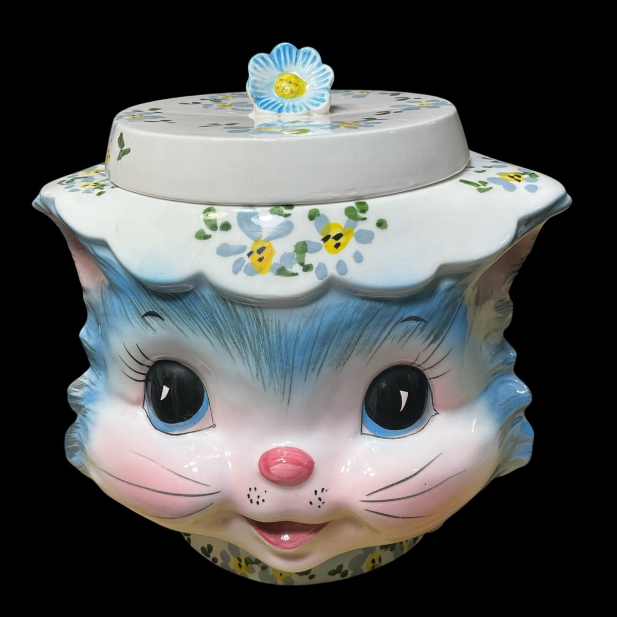 1970s USA vintage】LEFTON レフトン 猫 クッキージャー