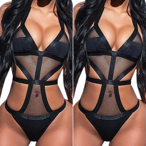 Women Sexy Lingerie Mesh Babydoll Underwear Nightwear Sleepwear One Pieceゞח - Picture 1 of 7