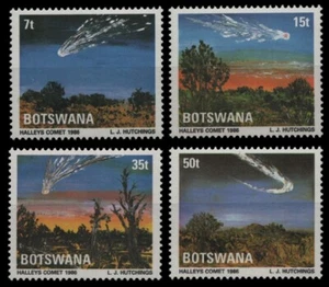Botswana 1986 - Mi-N.o 376-379 ** - Estampillada sin montar o nunca montada - Espacio - Halley - Imagen 1 de 1