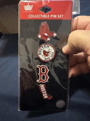 Boston Red Sox 4 Pin Team Set MLB LICENSED AMINCO - Image 1 of 2
