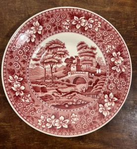 "Tazón de sopa para torre Copeland Spode Spode de colección rojo 8,5" - Imagen 1 de 5