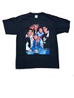 Backstreet Chłopięcy T-shirt z grafiką Y2K lata 90. czarny duży retro EUC