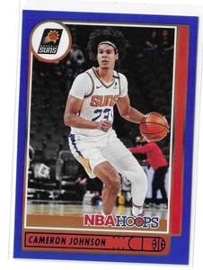 2021-22 Panini Hoops Cameron Johnson Blue Parallel #56