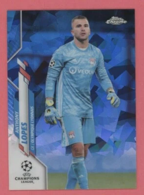 Anthony Lopes 2020 Topps Chrome Sapphire Edition UEFA REFRACTOR #80 OLYMPIQUE - Image 1 of 2