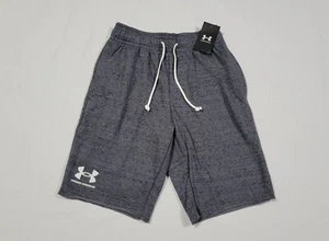 Under Armour Men's UA Rival Terry Shorts Gym Shorts 1361631-012 Gray Size Small - Picture 1 of 10