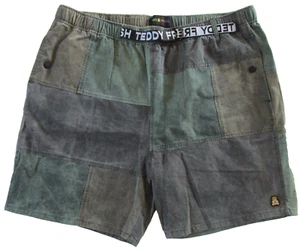 Pantalones Cortos Teddy Fresh Para Hombre XL Extra Grandes 36"-38" Preppy Inteligente Informal Patchwork 6" - Imagen 1 de 12
