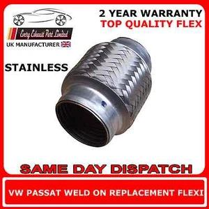 VW Passat 2.8 V6 4motion 1996-00 Reparación de escape Flexi Flex Reemplazo Cat Pipe - Imagen 1 de 1