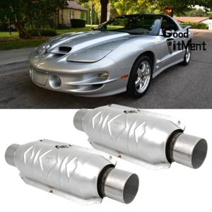 For Pontiac Firebird 5.7L Coupe 2.5" Inlet/Outlet Catalytic Converter High&Flow - Picture 1 of 11