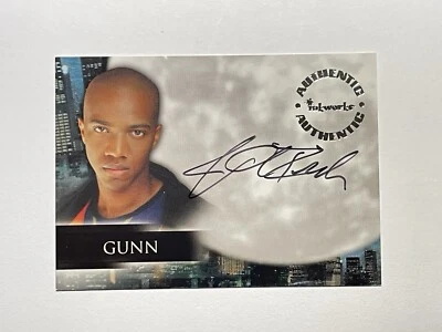J. AUGUST RICHARDS AUTOGRAPH ANGEL SEASON TWO "GUNN" AUTO CARD 2001 INKWORKS #A8 - Image 1 of 4