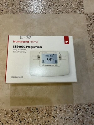 honeywell st9400c 7 day 2 channel programmer, un-used. - Image 1 of 4