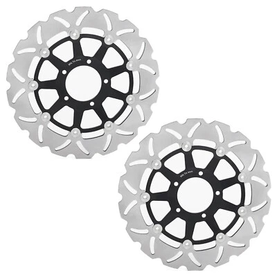 Rotores de freno delanteros negros para Ducati HYPERMOTARD 1000 EVO SP 2010-2013 2012 Foto 1 de 4