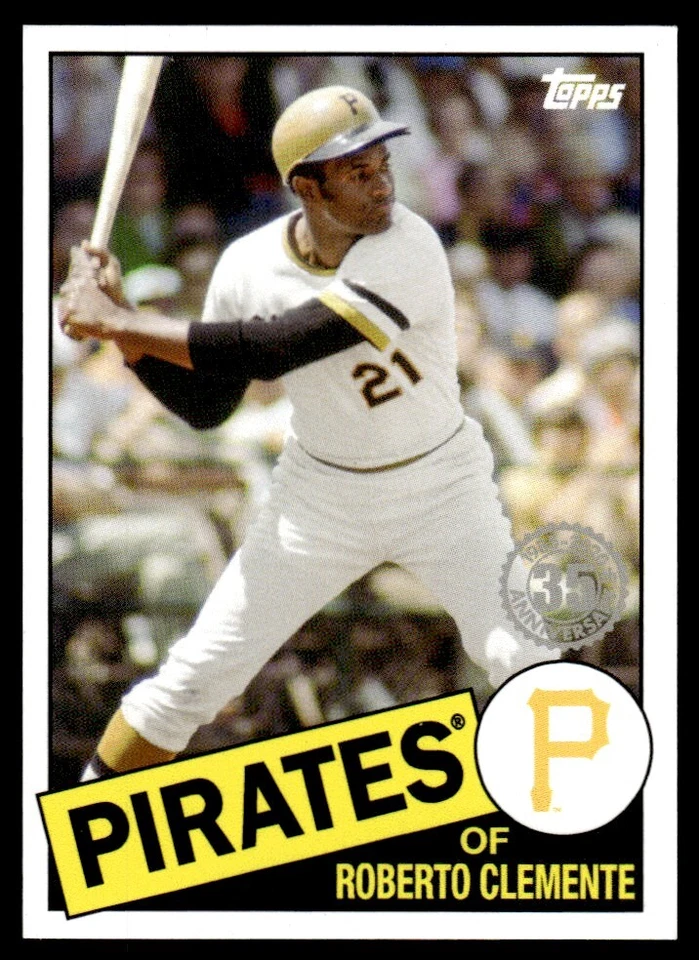 2020 Topps 1985 35th MINI Roberto Clemente - Pittsburgh Pirates #85-81 - Image 1 of 2