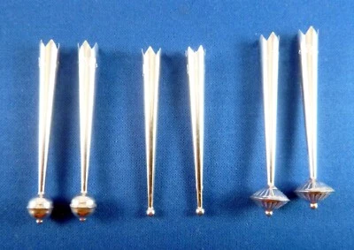 TRES pares NUEVAS PUNTAS BOLO de plata de ley con cuentas, puntas de corbata hogan corrugadas Foto 1 de 4