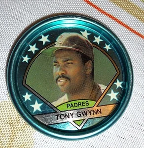 TONY GWYNN -- 1990 TOPPS METAL COIN -- #36 -- MINT CONDITION - Bild 1 von 2
