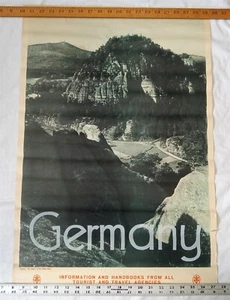 Vintage Original Germany Travel Saxony Poster German Tourist Travel Agencies RDV - Picture 1 of 12