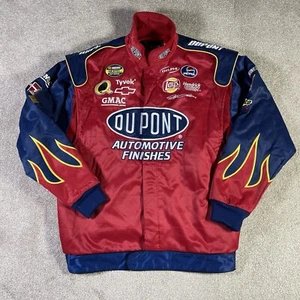 Vintage Jeff Gordon Jacket Mens XL 24 Dupont Flames Racing Red Chase Y2K NASCAR - Picture 1 of 20