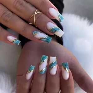 Selbstklebende Kunstnägel Nagelstudio Expess On Nails künstliche Fingernägel 24p - Bild 1 von 7