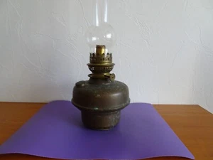 Alte Petroleumlampe/Einsatz Messing komplett und intakt - Bild 1 von 2