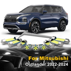 12x White LED Map Dome Trunk Light Bulbs for 2022 2023 2024 Mitsubishi Outlander - Picture 1 of 10