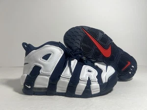NEW! Nike Kid’s Pre School (PS) More Uptempo USA Blue White Red Pippen Size 3Y - Picture 1 of 5