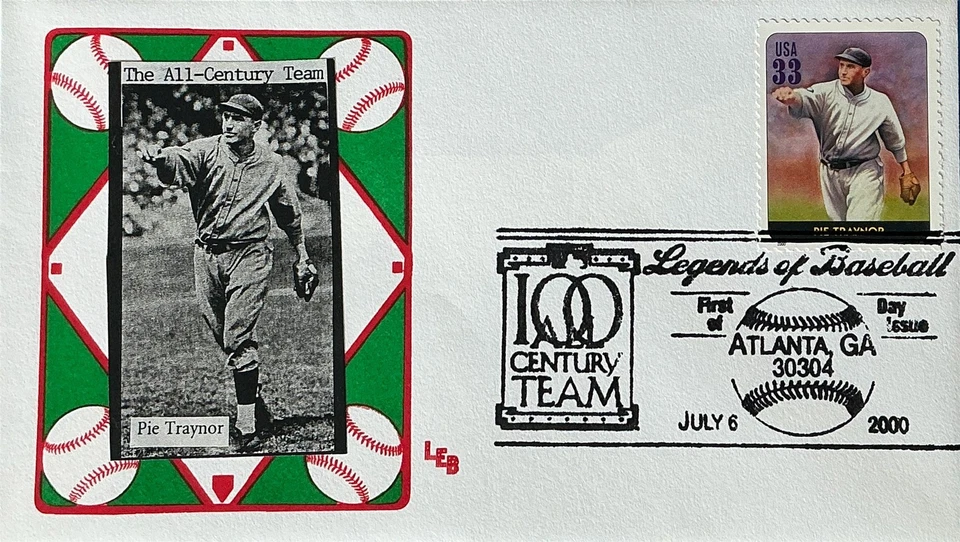 LEB 3408 Baseball Great Pie Traynor  - Image 1 of 1