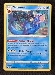 Black Star PROMO Vaporeon SWSH072 COSMOS HOLO Sword Shield 2020 Pokemon Card LP - Picture 1 of 2