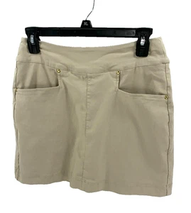Lopez Deluxe Dri Damen-Skort Größe 2 hellbraun Golf Tennis Taschen sportlich - Bild 1 von 8