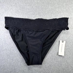 Allihop Anthropologie Badeanzug Bikinihose Größe S Schwarz Rüschen Neu mit Etikett - Bild 1 von 6