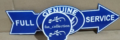 Ford Genuine Parts Porcelain Enamel Sign  23 x 6.5 Inches 1 Sided - Image 1 of 4